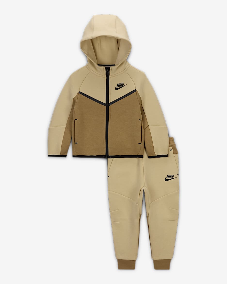 Nike Sportswear Baby Tech Fleece 2-Piece Full-Zip Set - Light Khaki