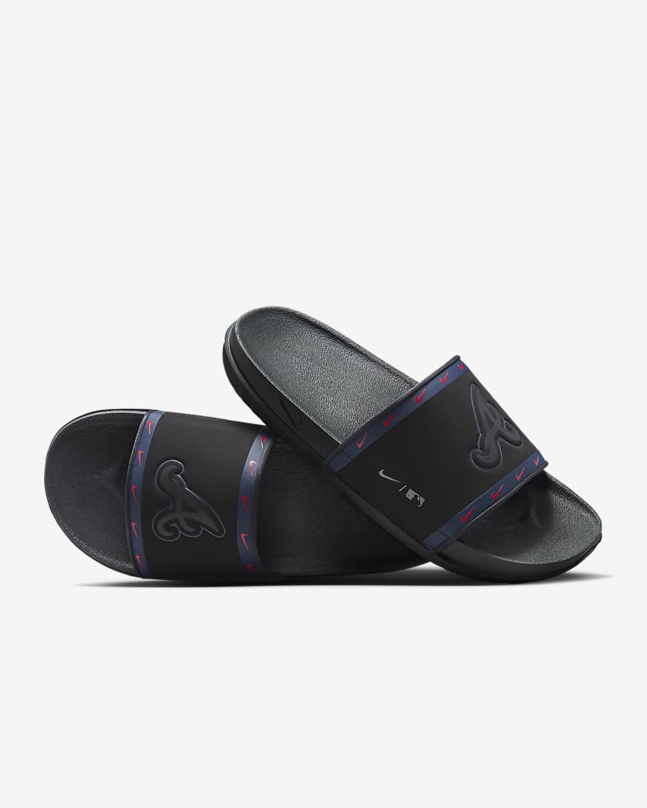 Nike Offcourt (MLB Atlanta Braves) Slide - Black/Midnight Navy/Sport Red/Anthracite