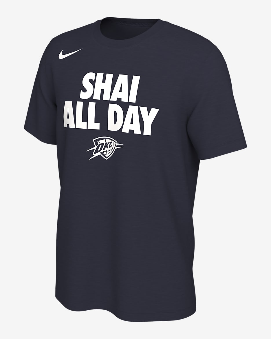 Playera Nike de la NBA para hombre Shai Gilgeous-Alexander Oklahoma City Thunder - Royal juego