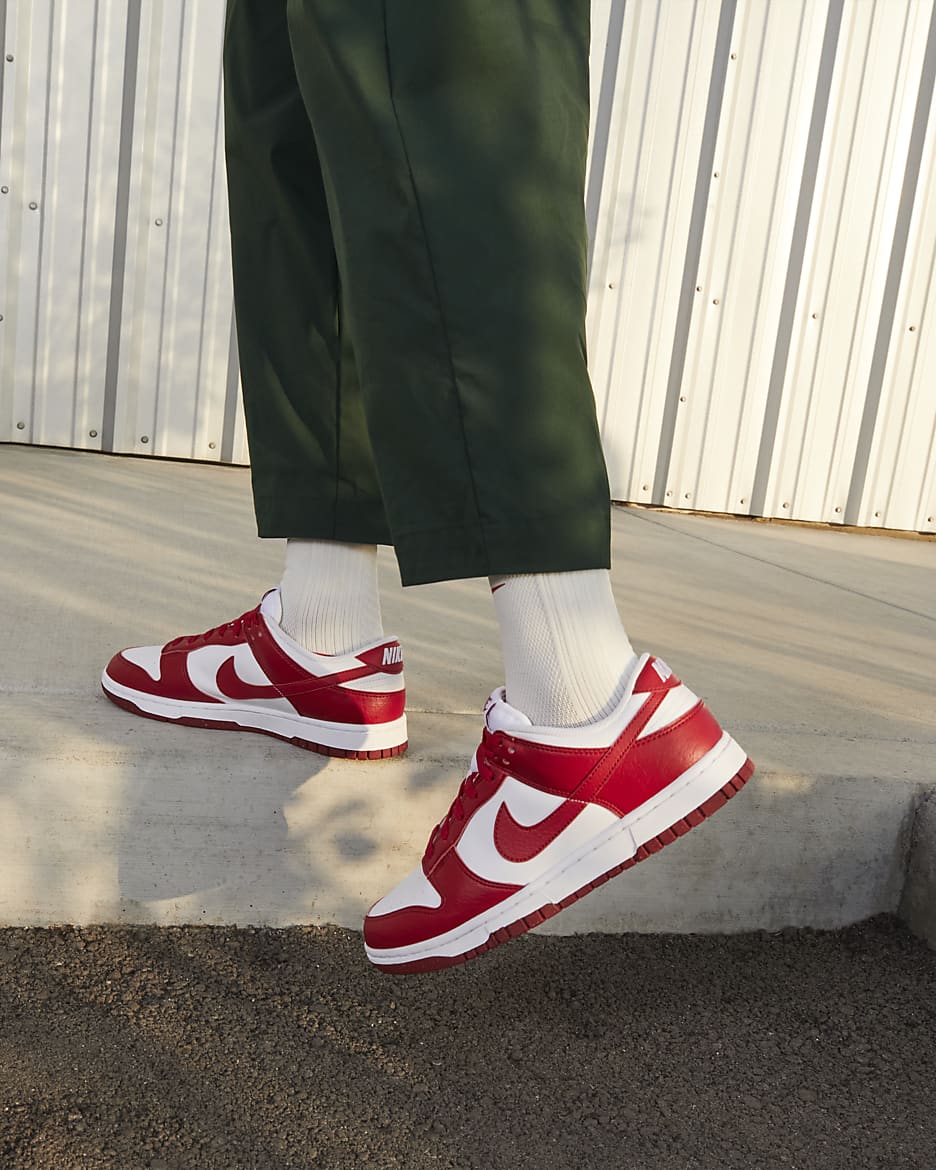 Sko Nike Dunk Low Next Nature för kvinnor - Vit/Gym Red