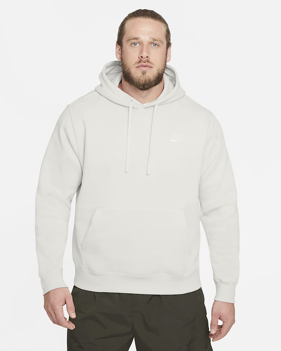 Sudadera con gorro sin cierre Nike Sportswear Club Fleece - Hueso claro/Hueso claro/Blanco