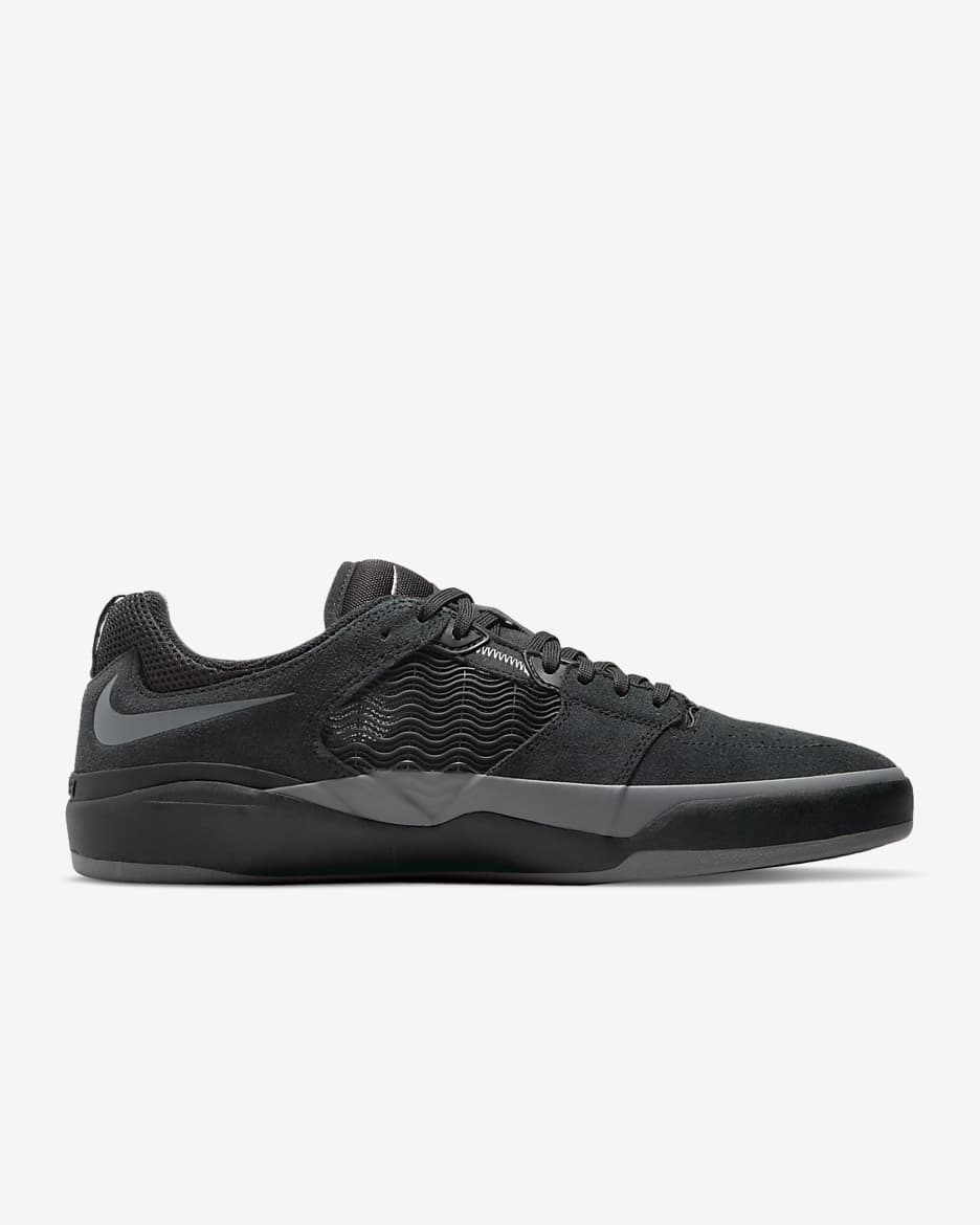 Nike SB Ishod Wair Skate Shoes - Black/Black/Citron Tint/Smoke Grey