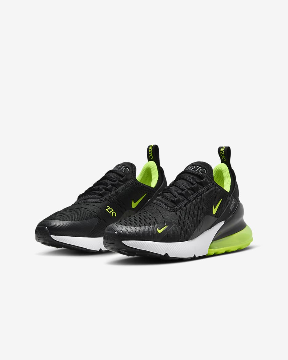 Nike Air Max 270-sko til større børn - sort/Lightning/hvid/Volt