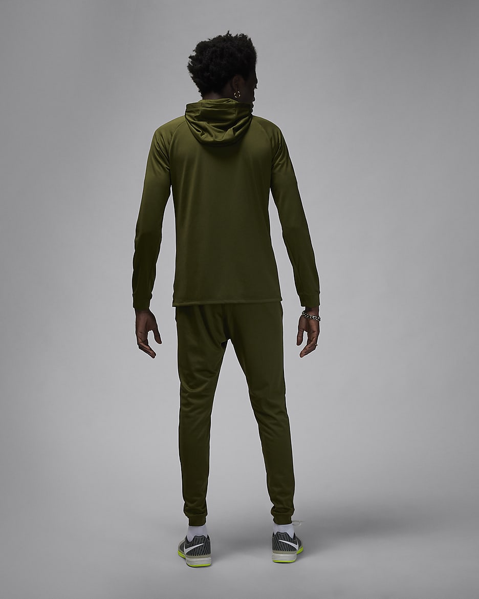 Paris Saint-Germain Strike (fjerdedrakt) Jordan Dri-FIT fotballtracksuit med hette til herre - Rough Green/Hemp