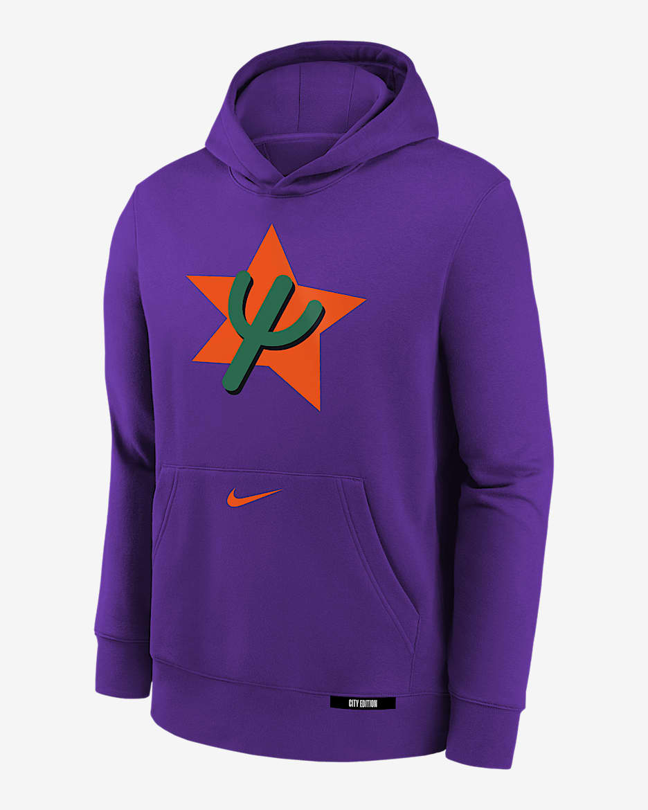 Phoenix Suns Club City Edition Big Kids' Nike NBA Pullover Hoodie - Field Purple