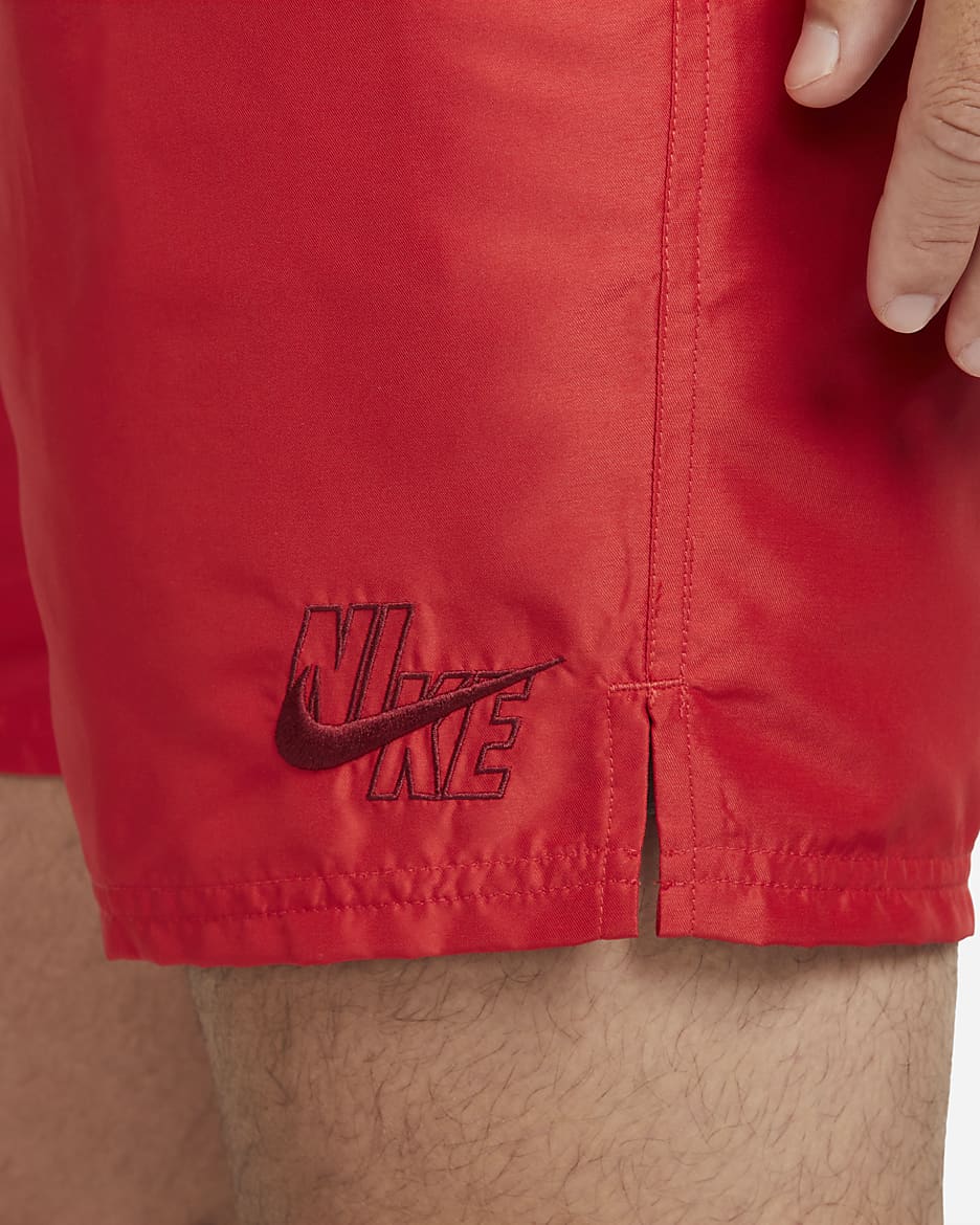 Traje de baño tipo short de voleibol de 18 cm para hombre Nike Essential - Rojo universitario