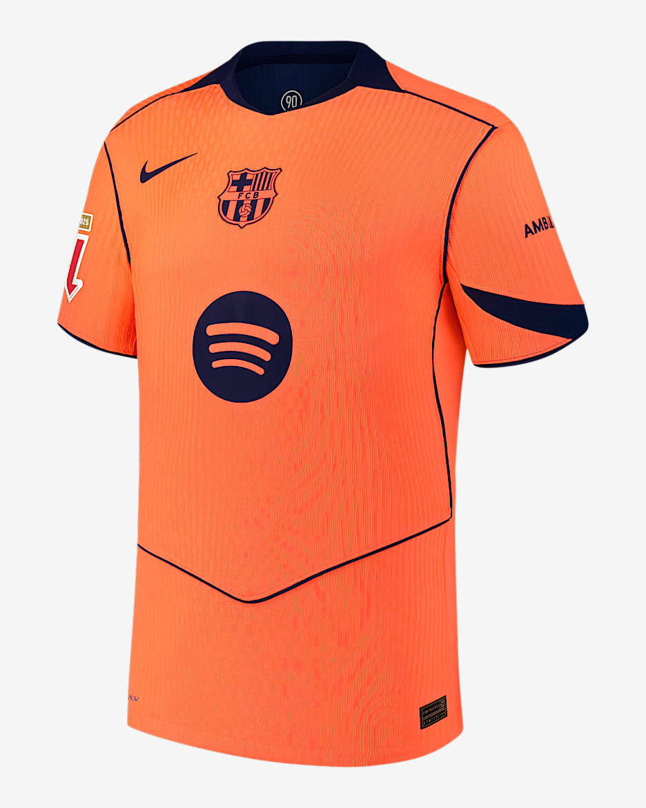 Robert Lewandowski Barcelona 2025/26 Match Third Men's Nike Dri-FIT ADV Soccer Jersey - Orange