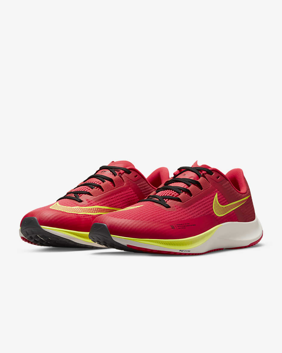 Nike Air Zoom Rival Fly 3 Men's Road Racing Shoes - Siren Red/Red Clay/Phantom/Volt