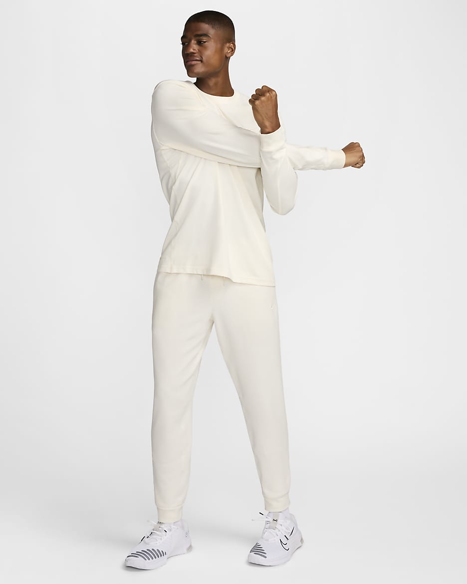 Mångsidiga sweats Nike Primary Dri-FIT UV för män - Pale Ivory/Pale Ivory