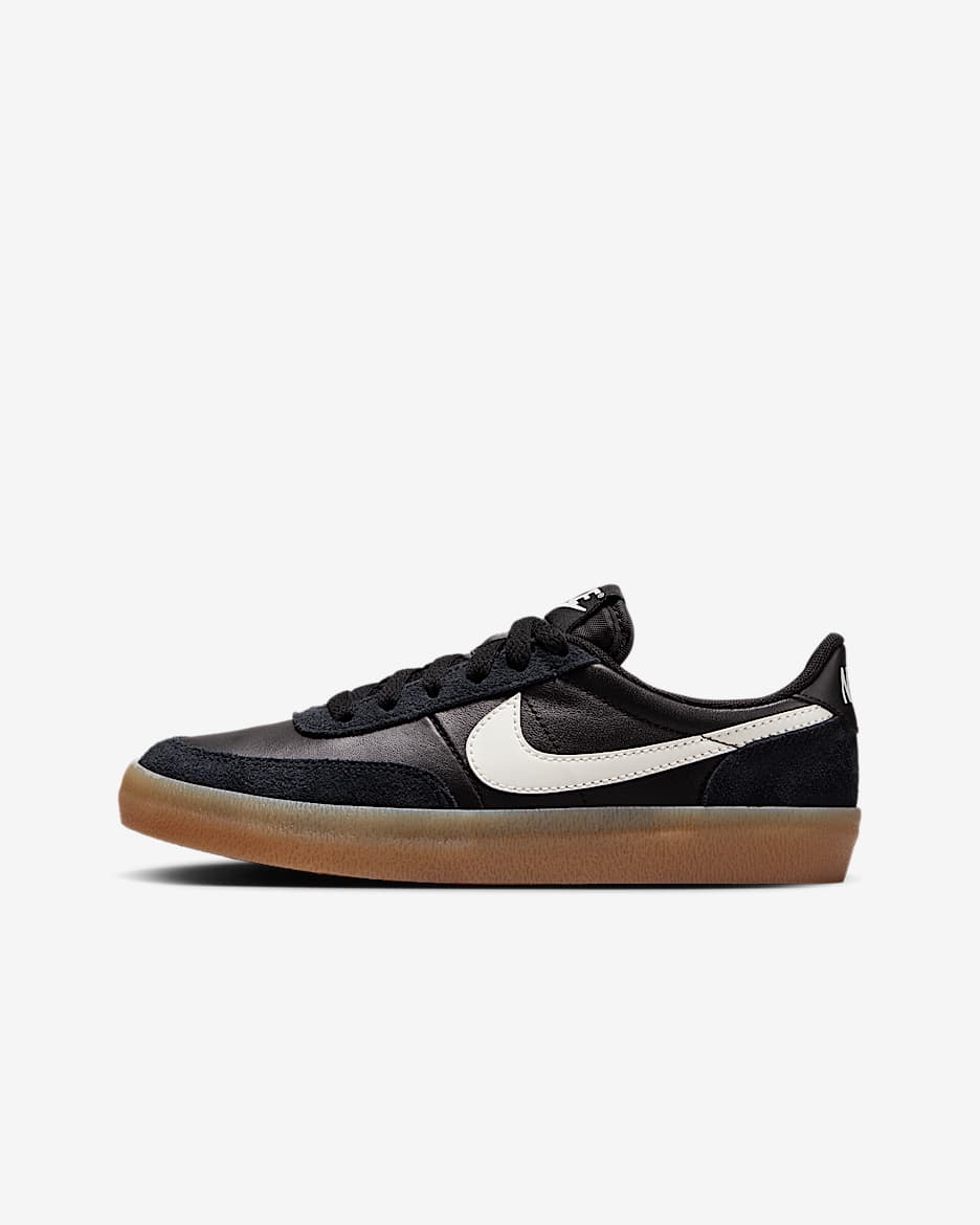 Nike Killshot 2 大童鞋款 - 黑色/Gum Yellow/Sail