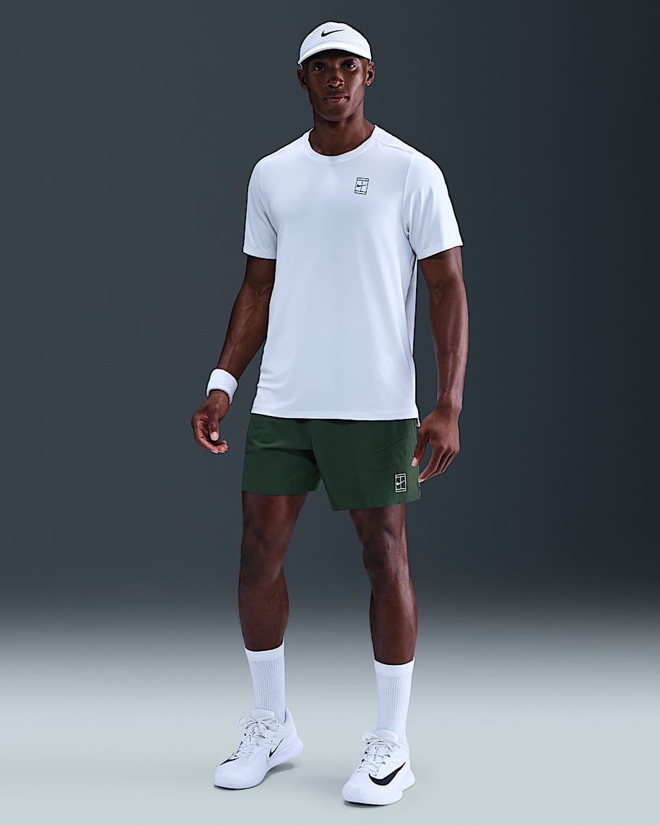 NikeCourt Advantage Men's Dri-FIT 6" Tennis Shorts - Fir