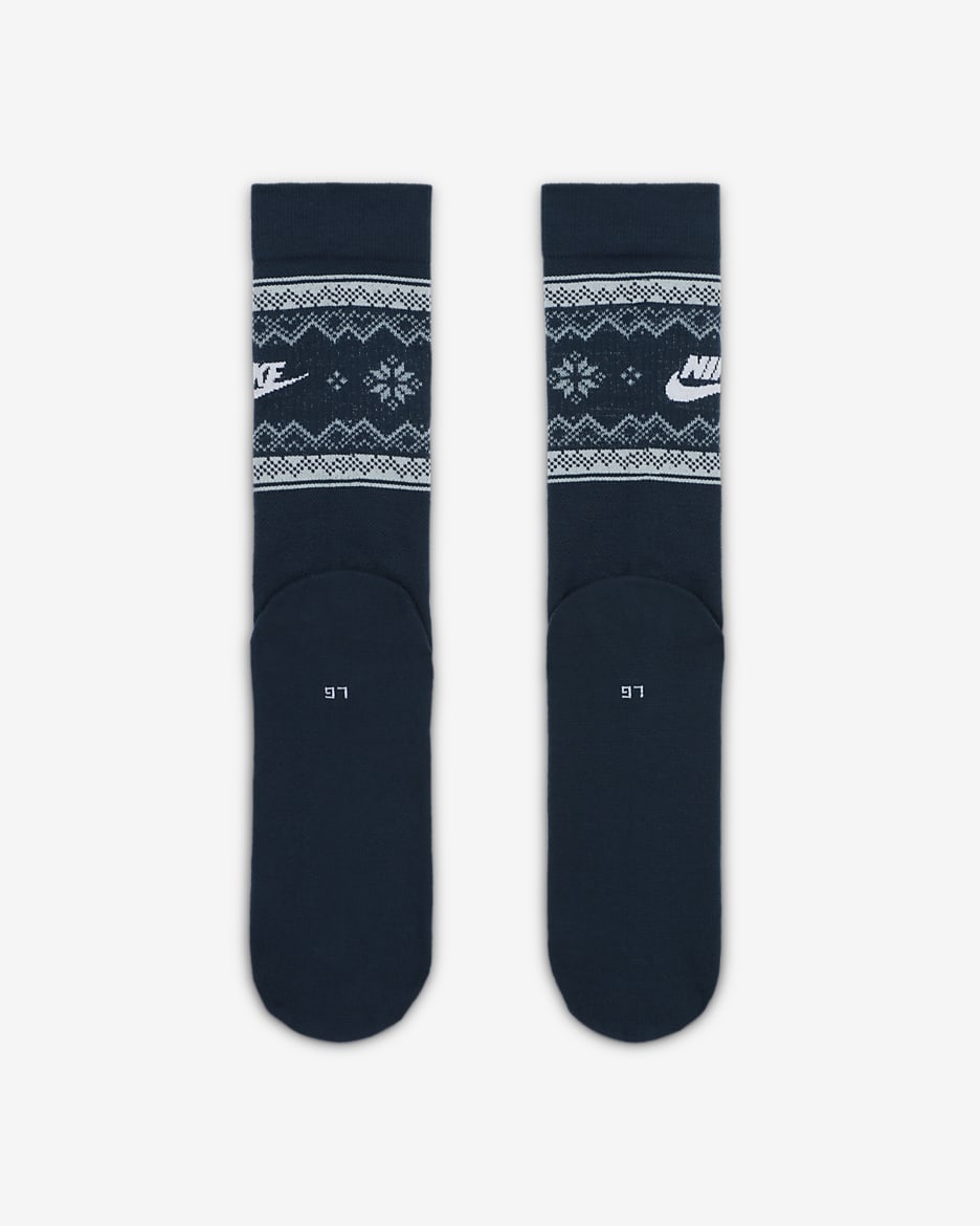 Nike Everyday Essentials Crew-Socken (1 Paar) - Armory Navy/Glacier Blue/Weiß