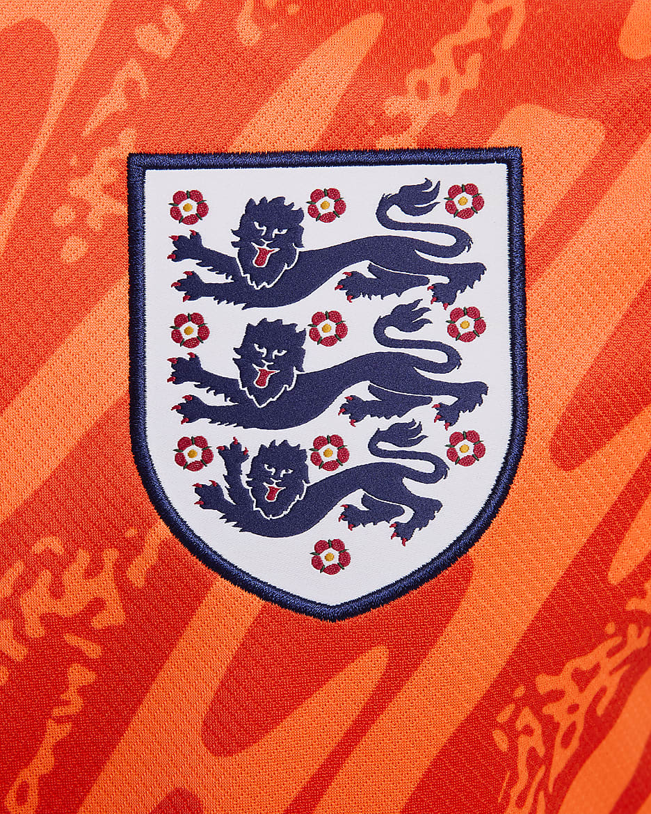 Maillot de foot à manches courtes replica Nike Dri-FIT Angleterre (Équipe féminine) 2024/25 Stadium Gardien de but pour homme - Total Orange/Safety Orange/Safety Orange/Noir