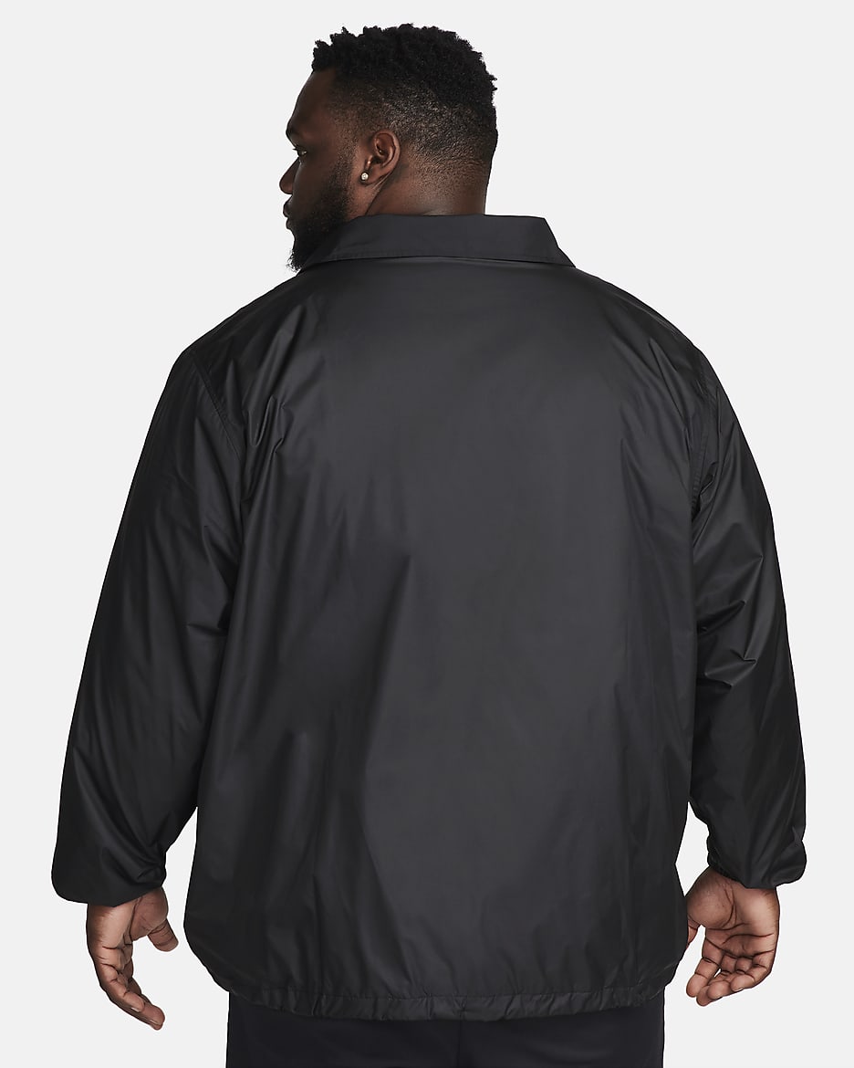 Nike Club Men's Coaches' Jacket - Black/White