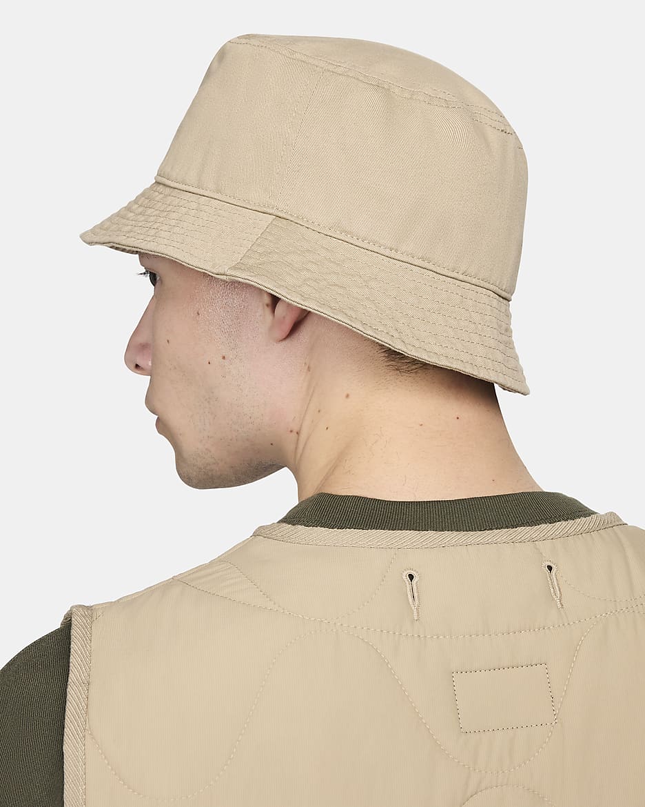 Nike Apex Futura Washed Bucket Hat - Khaki/White