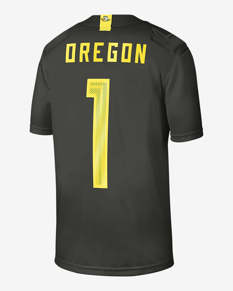 Nike College (Oregon) Men's Game Football Jersey - Sequoia