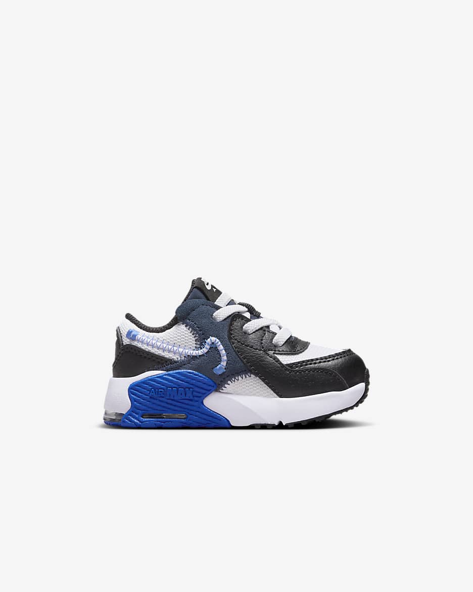 รองเท้าทารก/เด็กวัยหัดเดิน Nike Air Max Excee - ขาว/ดำ/Midnight Navy/Hyper Royal