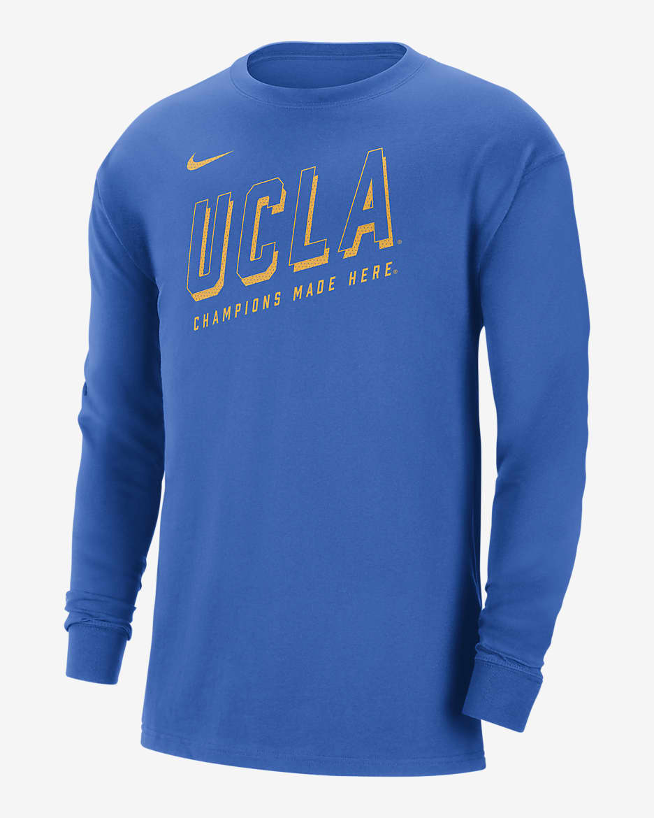 UCLA Men's Nike College Long-Sleeve Max90 T-Shirt - Signal Blue