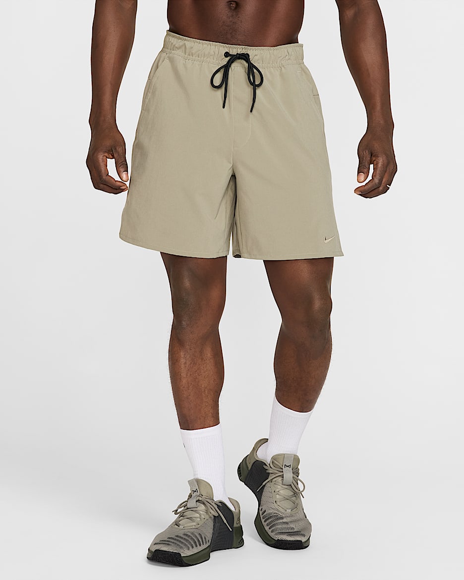 Short non doublé Nike Unlimited Dri-FIT 18 cm pour homme - Light Army/Noir/Light Army