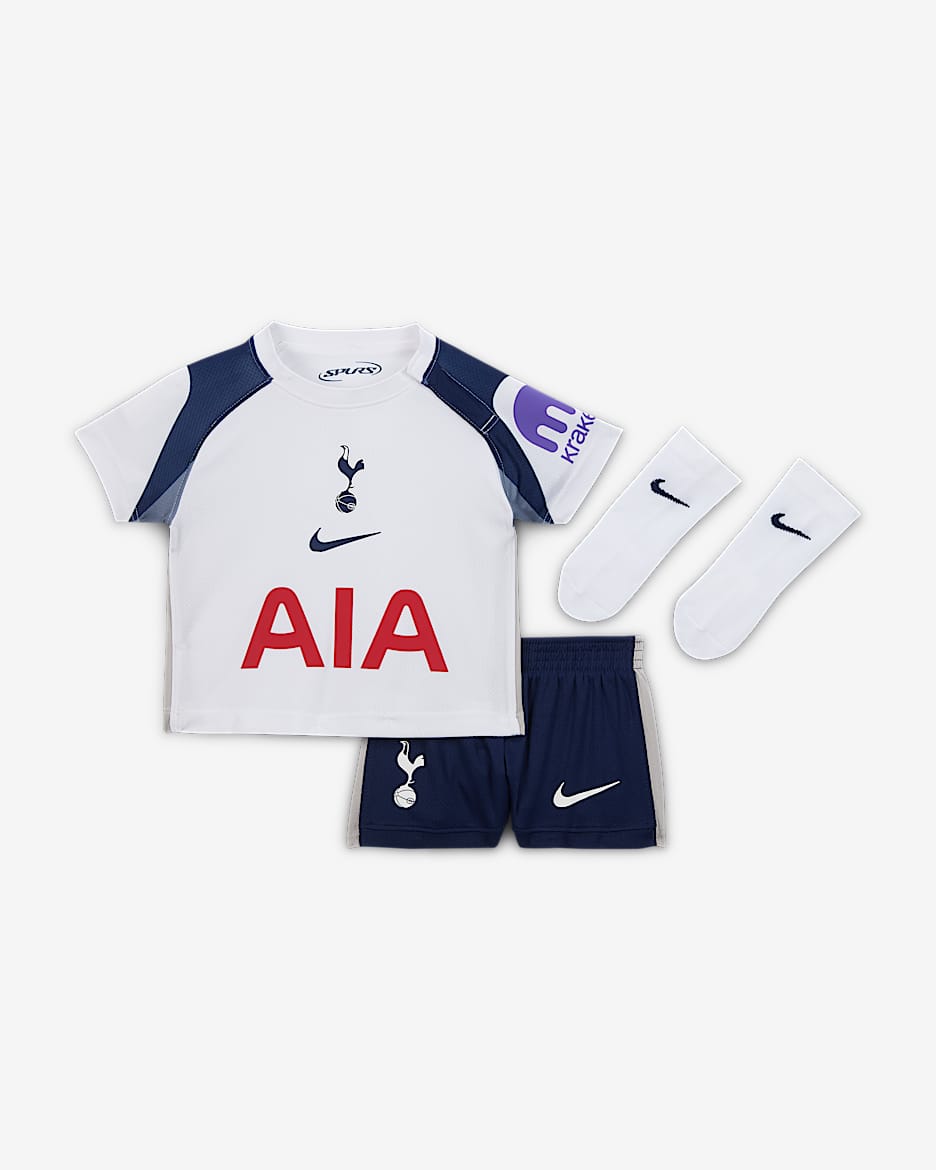 Tottenham Hotspur 2025/26 Stadium Home Baby/Toddler Nike Soccer Replica 3-Piece Kit - White/Binary Blue/Light Iron Ore/Binary Blue