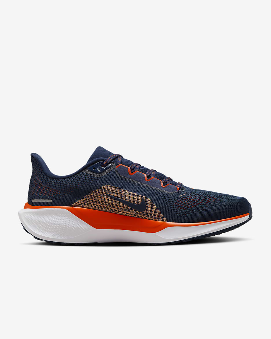 Nike Pegasus 41 NFL Denver Broncos Men's Road Running Shoes - College Navy/White/Brilliant Orange/White