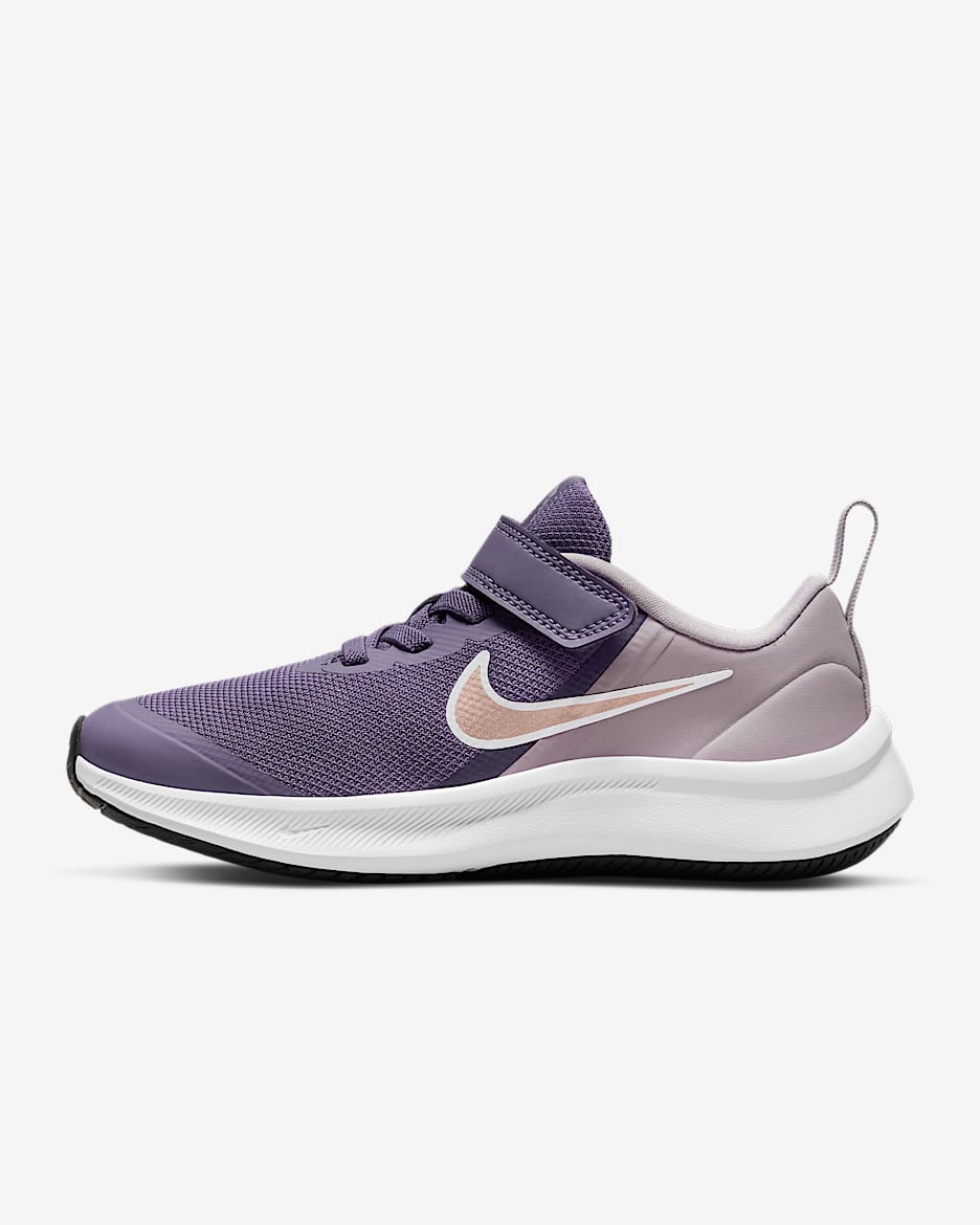 Calzado para niños de preescolar Nike Star Runner 3 - Morado cañón/Ceniza amatista/Bronce rojo metálico