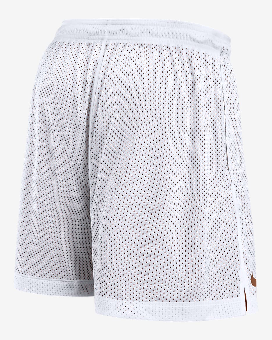 Texas Longhorns Primetime Reversible Men's Nike Dri-FIT College Shorts - White