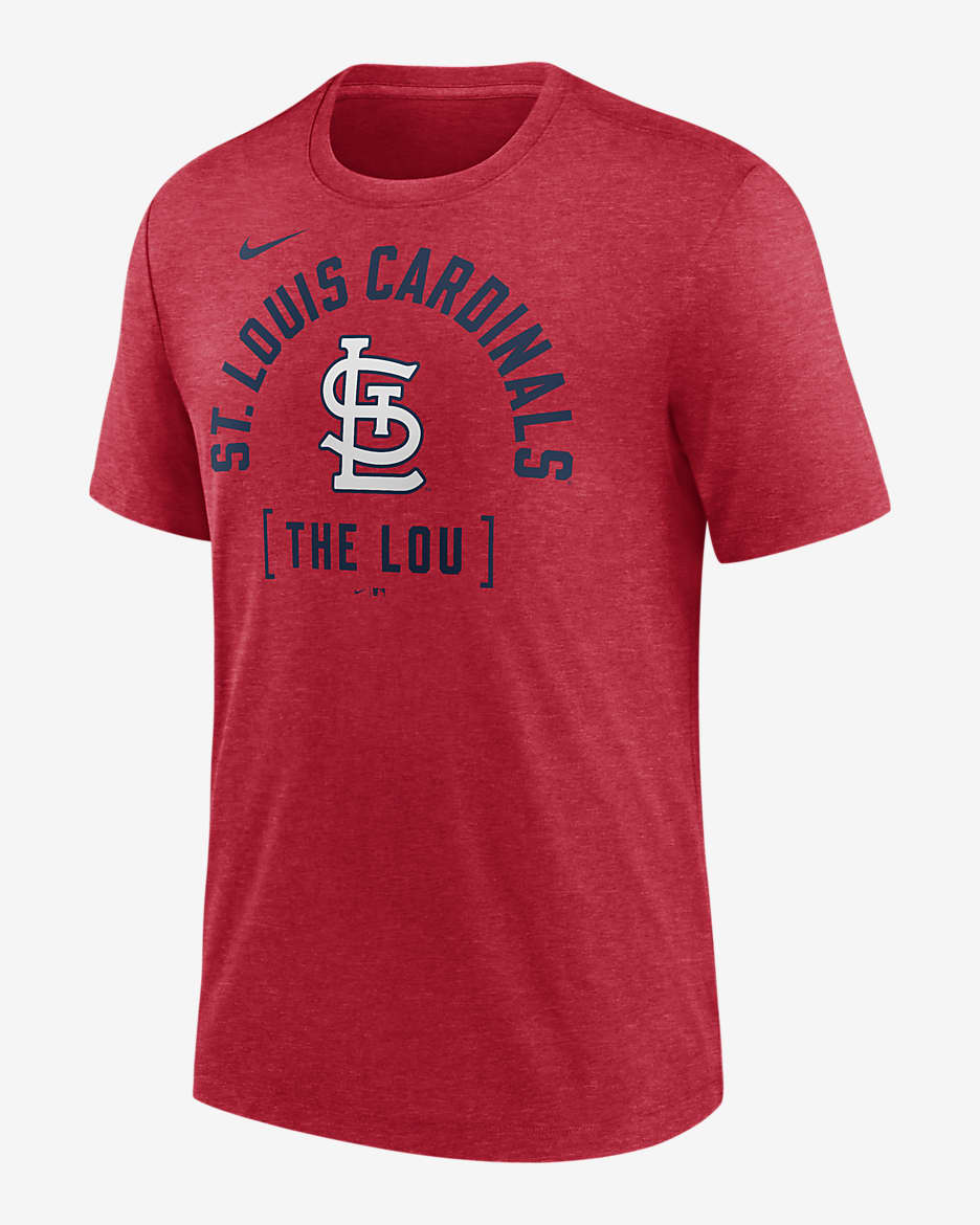 St. Louis Cardinals Swing Big Men's Nike MLB T-Shirt - Red Heather