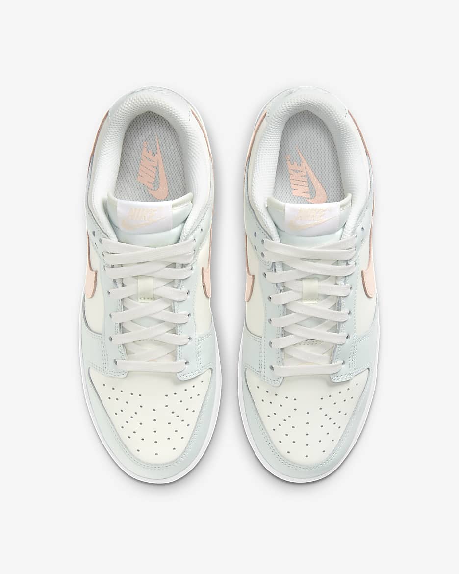 Nike Dunk Low Women's Shoes - Sail/Barely Green/White/Crimson Tint