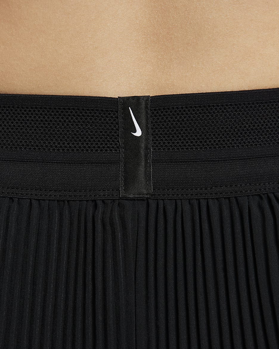 Nike AeroSwift Women's Dri-FIT ADV Mid-Rise Brief-Lined 8cm (approx.) Running Shorts - Black/White