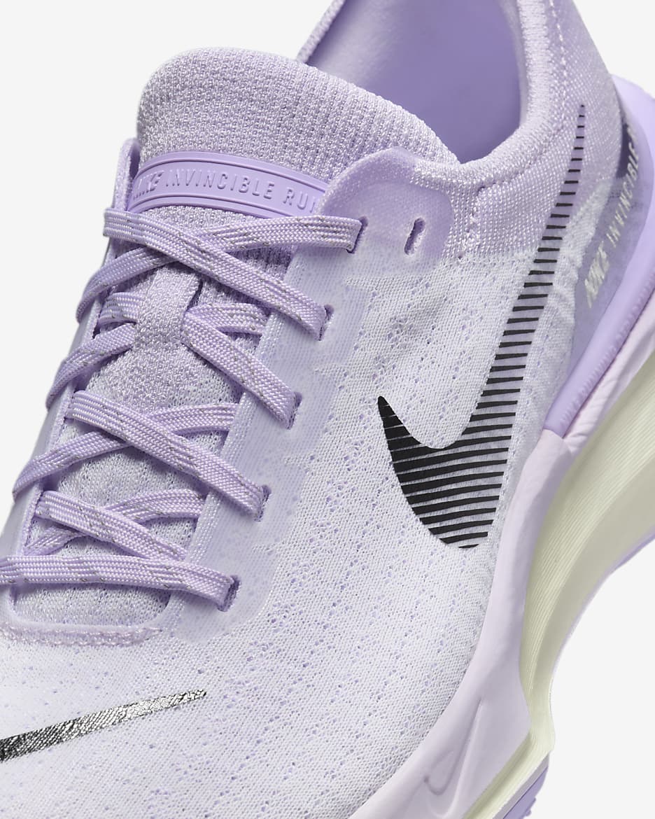 Nike Invincible Run 3 Straßenlaufschuh für Damen - Barely Grape/Lilac Bloom/Sail/Schwarz