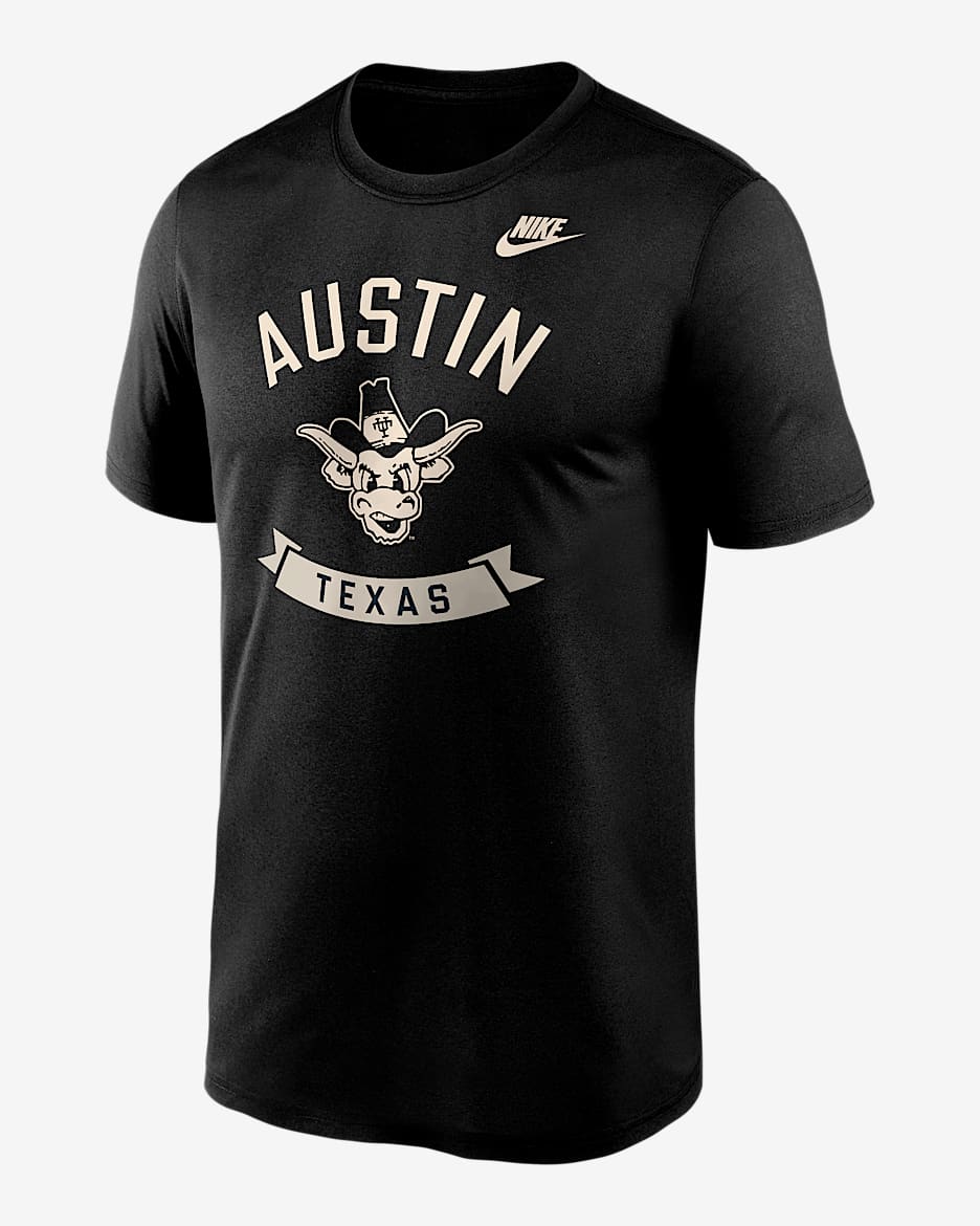 Texas Hometown Legend Men's Nike Dri-FIT College T-Shirt - Black