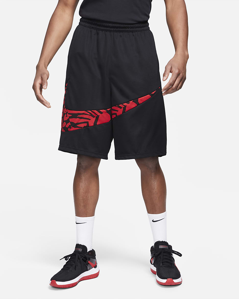 Nike Dri-FIT 2.0 Men's Basketball Printed Shorts - Black/University Red