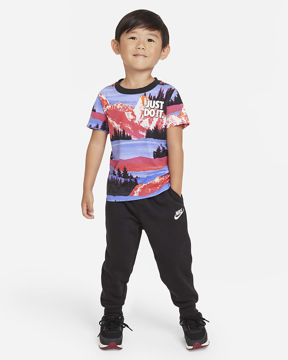 Nike Snowscape Printed Tee Toddler T-Shirt - Light Ultramarine