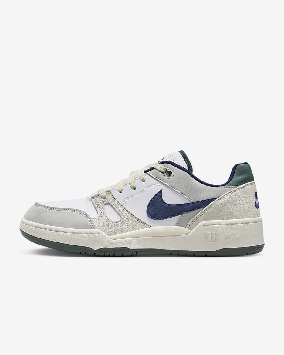 Nike Full Force Low Men's Shoes - White/Light Iron Ore/Light Bone/Midnight Navy