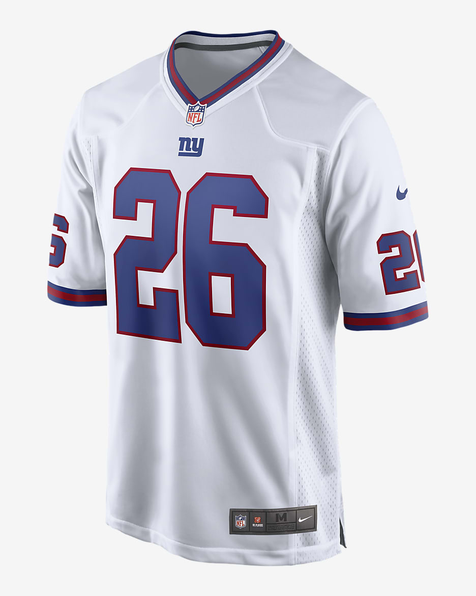 NFL New York Giants (Saquon Barkley) Men's Game Football Jersey - White