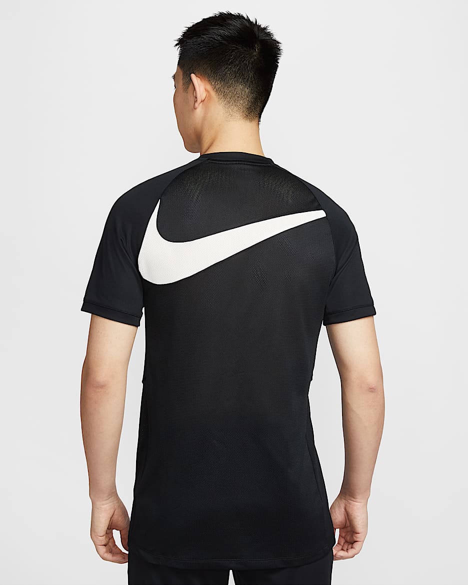 Nike Academy Men's Dri-FIT Football Top - Black/Black/Pale Ivory/Pale Ivory