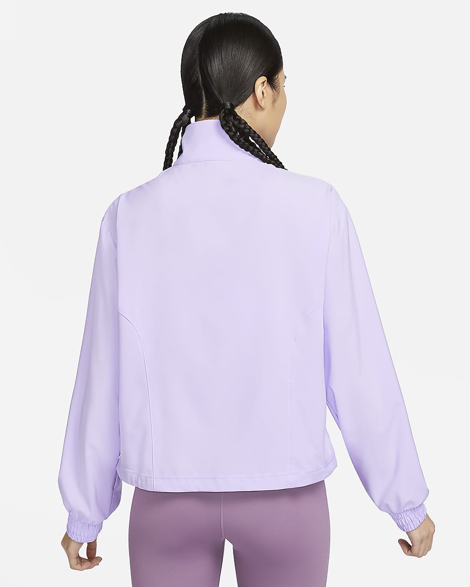 Nike Dri-FIT One Women's Jacket - Lilac Bloom/White