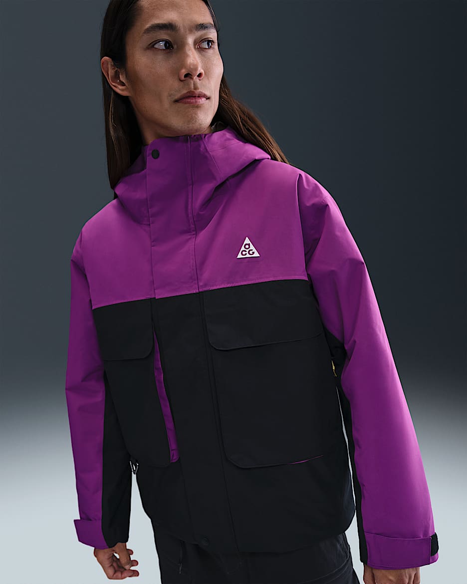 나이키 ACG PrimaLoft® '스컬 피크' 남성 스톰 핏 재킷 - 볼드 베리/모스우드 브라운/모스우드 브라운/서밋 화이트