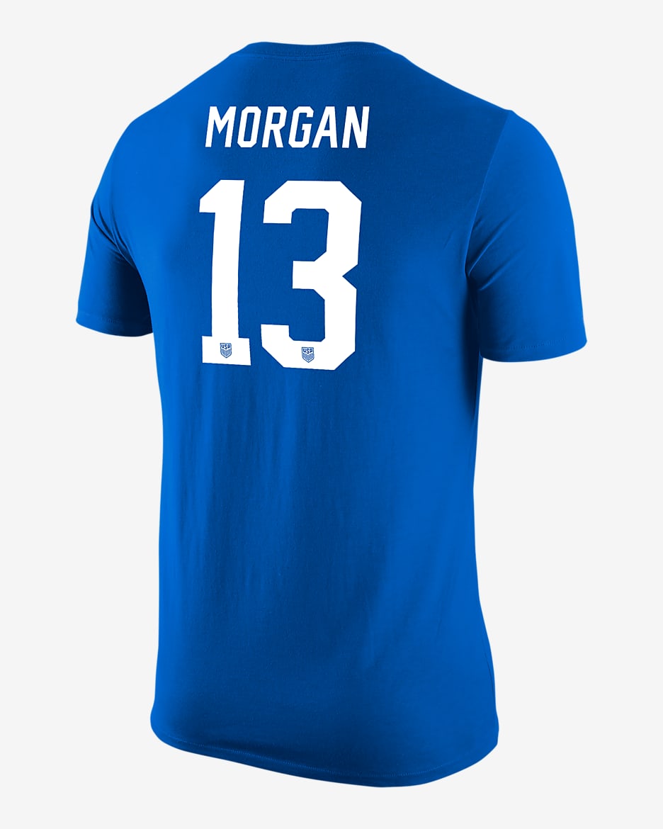 Alex Morgan USWNT Men's Nike Soccer T-Shirt - Game Royal