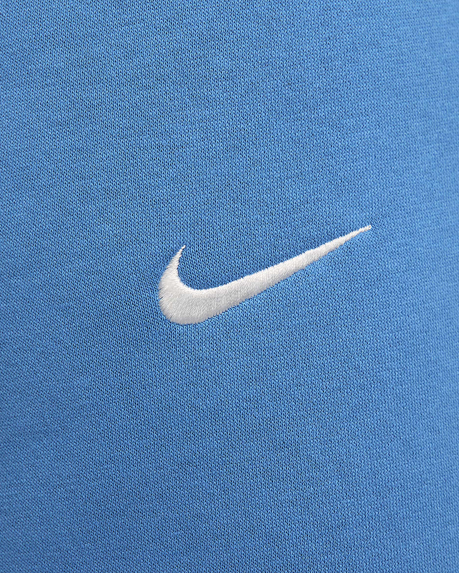 Nike Sportswear Phoenix Fleece verkürzte Trainingshose mit hohem Taillenbund für Damen - Star Blue/Sail