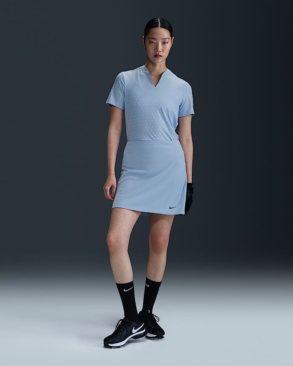 Nike Tour Women's Dri-FIT ADV Golf Skirt - Psychic Blue/Black