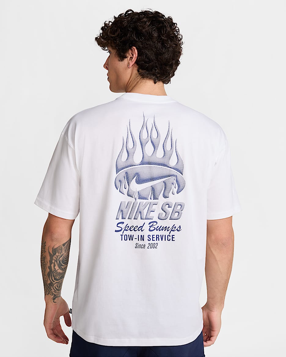 Playera de skateboarding Max90 Nike SB  - Blanco