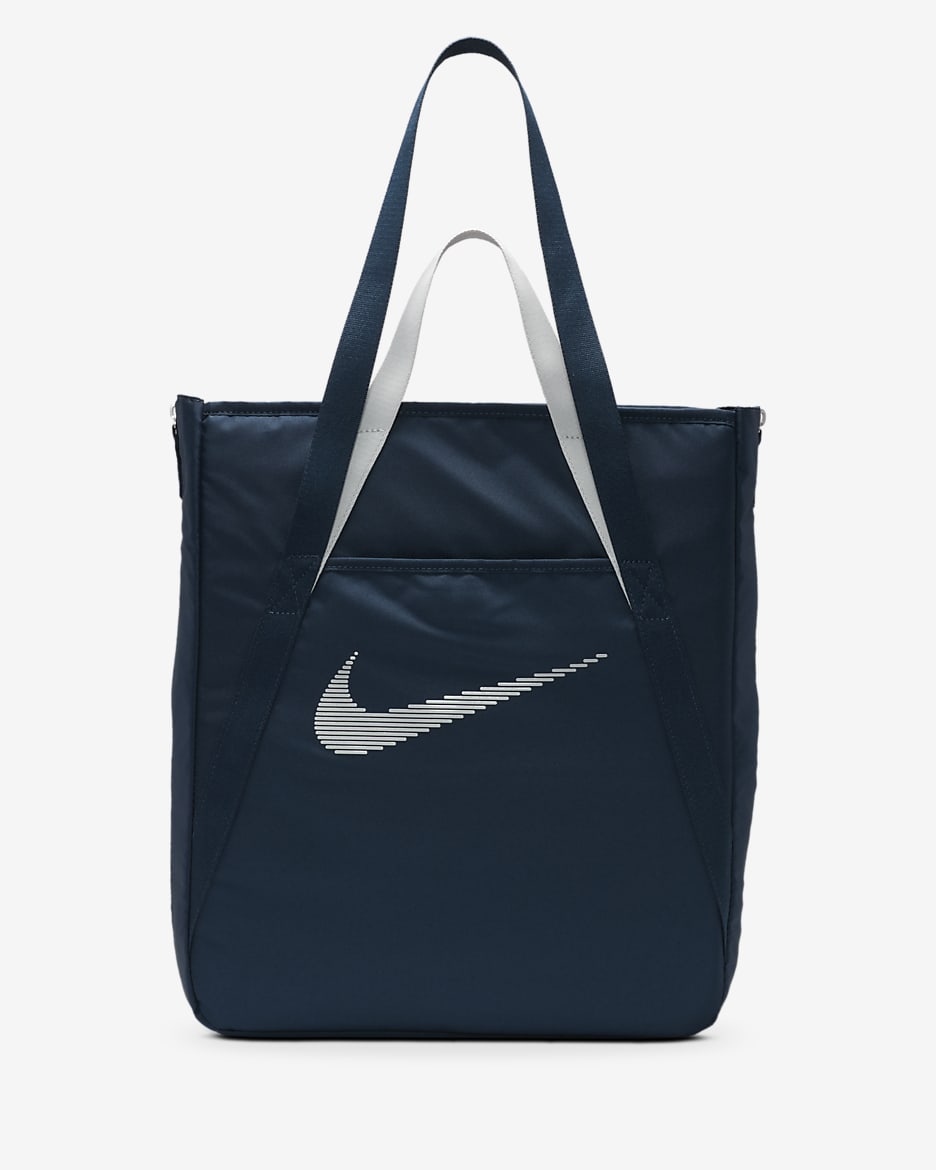 Borsa Tote da palestra Nike (28 l) - Armory Navy/Argento metallizzato/Argento metallizzato