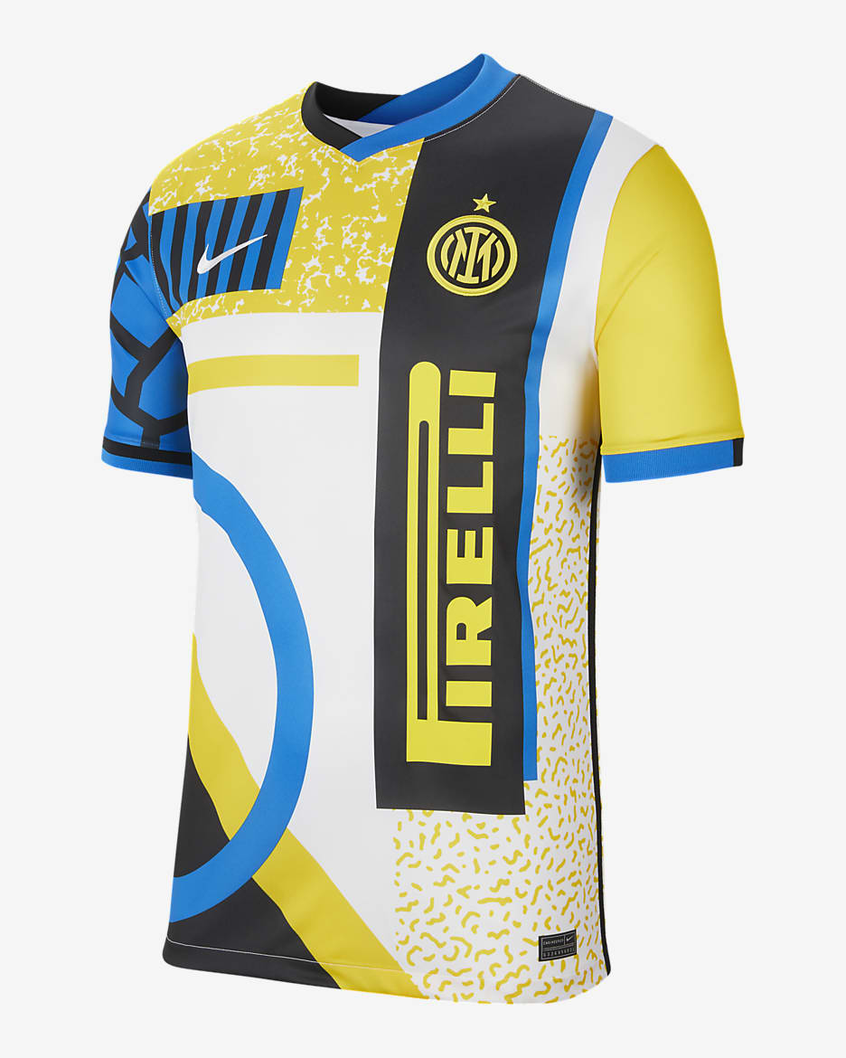 Inter Milan 2020/21 Stadium Fourth Men's Soccer Jersey - White/White
