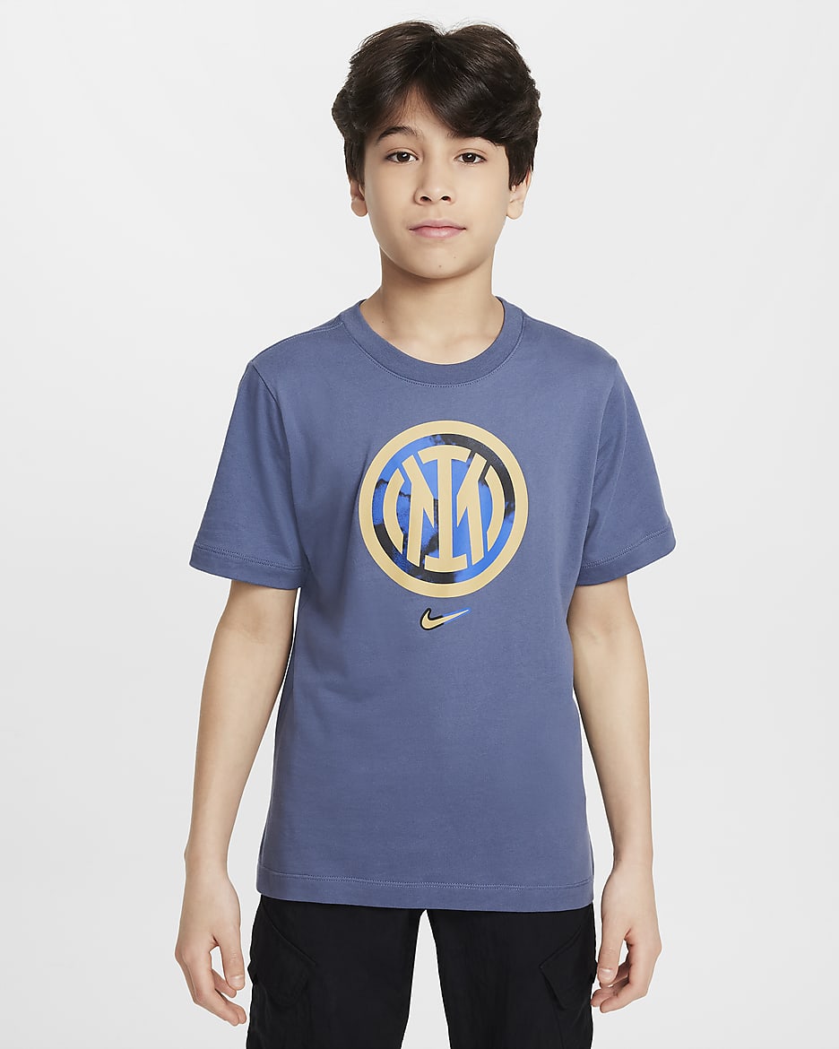 Inter Milan Big Kids' Nike Soccer T-Shirt - Diffused Blue