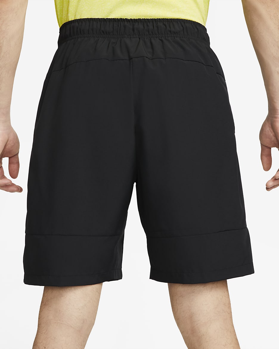 Nike Dri-FIT Flex Men's 9" (23cm approx.) Woven Fitness Shorts - Black/White