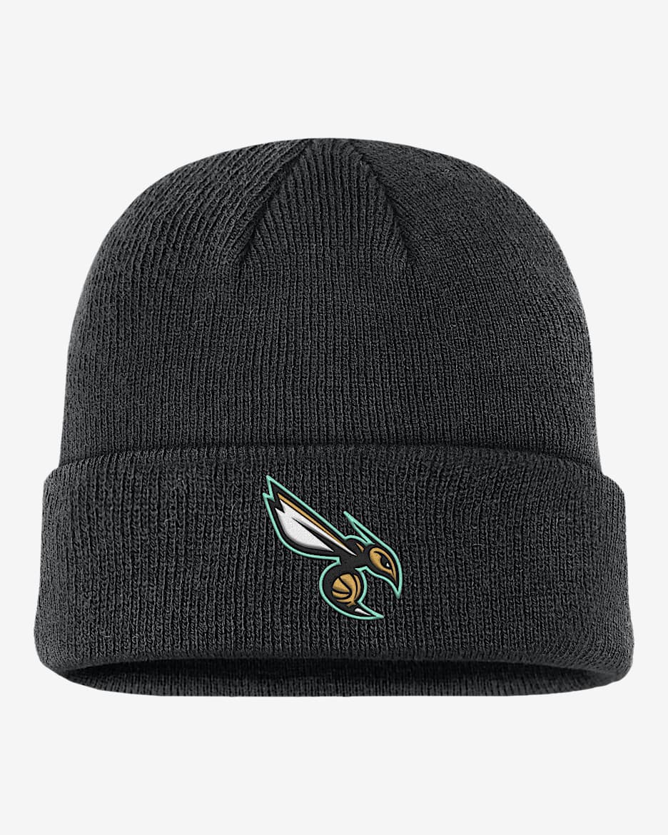 Gorro Nike de la NBA Charlotte Hornets Terra City Edition - Negro