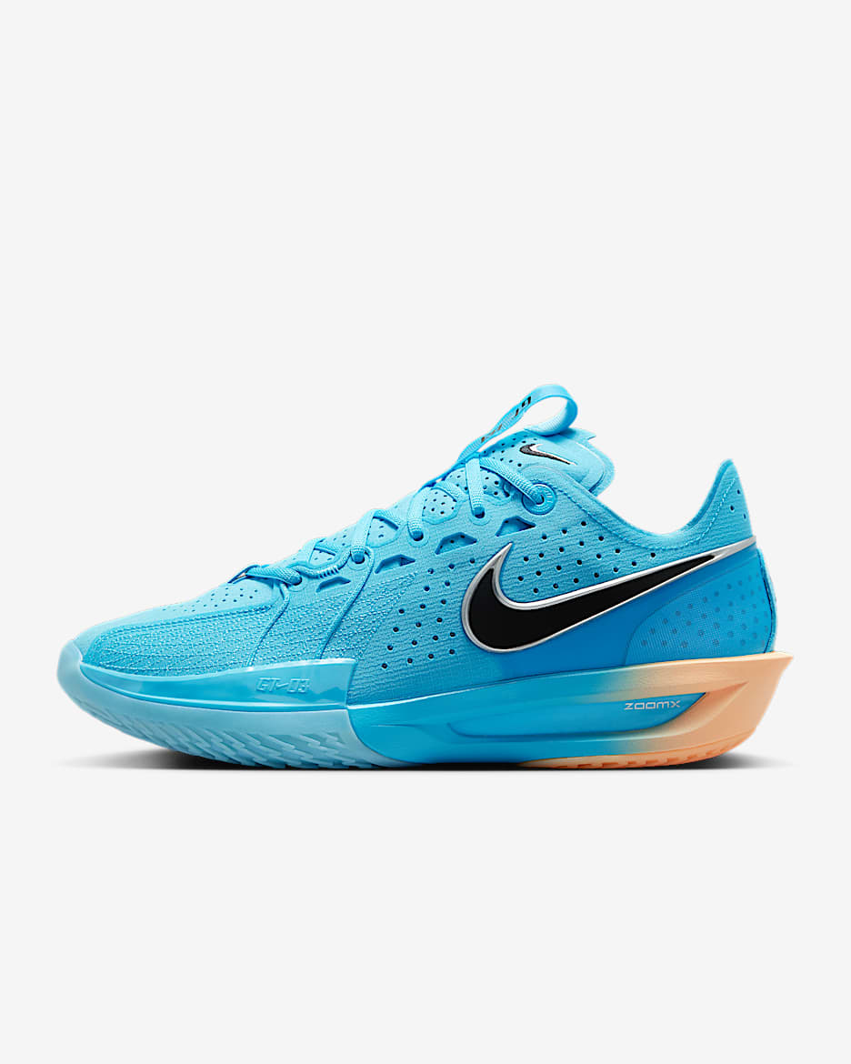 Nike G.T. Cut 3 EP 籃球鞋 - Blue Fury/Metallic Silver/Tangerine Tint/黑色