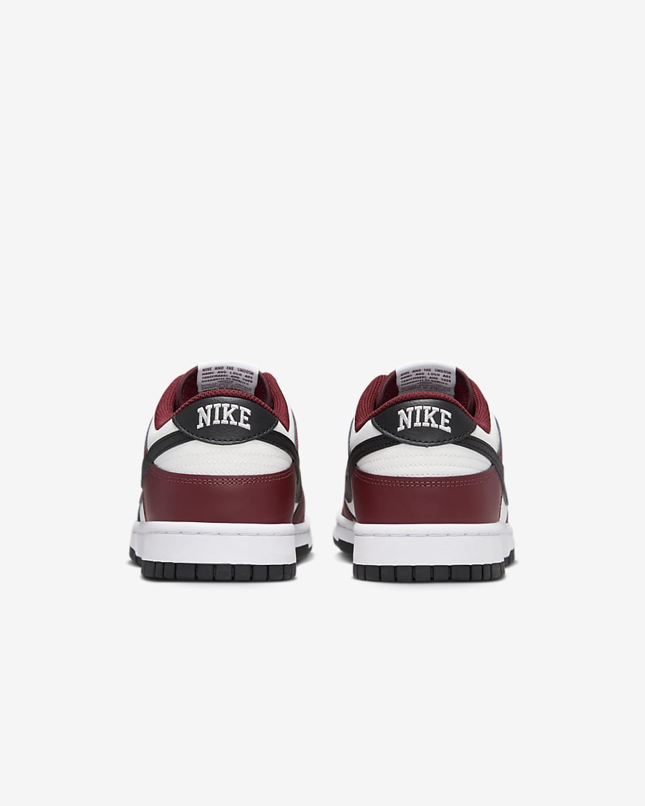 Nike Dunk Low-sko til mænd - Dark Team Red/Summit White/Team White/sort